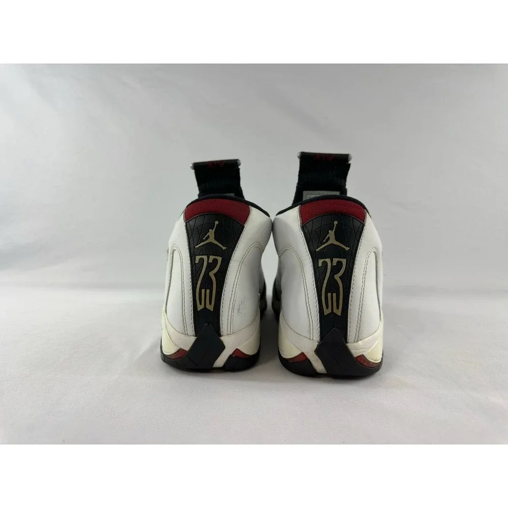Nike Air Jordan 14 Retro 'Black Toe' 2014 487471-102 Men's Size 8